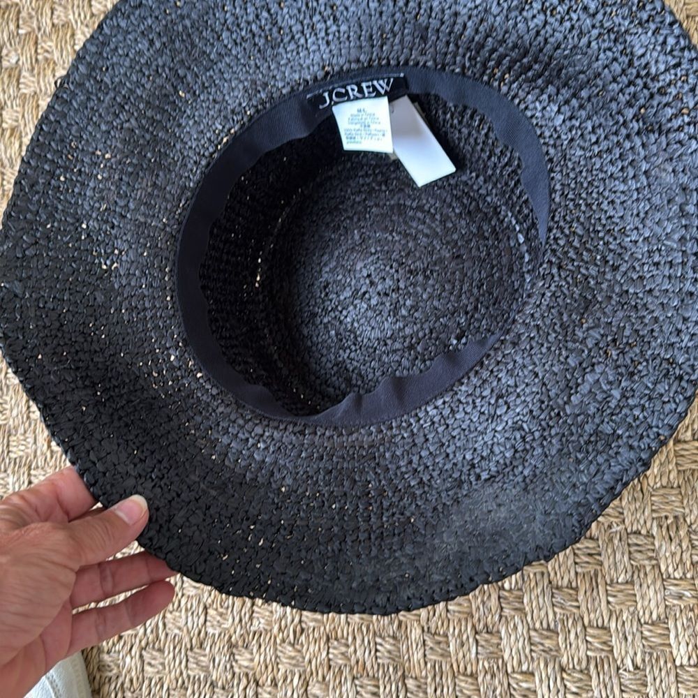 NEW With Tag Black Woven Bucket Hat By J Crew - Picture 2 of 3